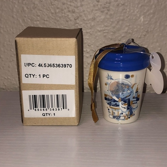 Walt Disney World Epcot Starbucks Ceramic Ornament - Picture 2 of 5